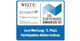2011 ZertifikateAwards 3rd place: Equity Index Participation